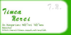 timea merei business card